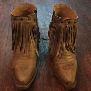 Corral Fringe Ankle Boots